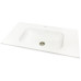 Раковина, умивальник Adamant FRATE, штучний камінь, прямокут., з отвором для змішувача, з отвором для переливу, 795x450x125мм, накладний, білий