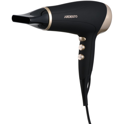 Фен ARDESTO Gemini HD-522, 1800-2200Вт, 2 швидкості, 3 темпер. режими , функція Cool Shot, чорний Фен ARDESTO Gemini HD-522, 1800-2200Вт, 2 швидкості, 3 темпер. режими , функція Cool Shot, чорний