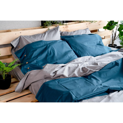 Підковдра ARDESTO Mix&Match, 160х220см, 100% бавовна, сатин, синій