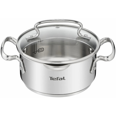 Tefal Каструля DUETTO+, 1.5л, з кришкою, нержавюча сталь, скло Tefal Каструля DUETTO+, 1.5л, з кришкою, нержавюча сталь, скло