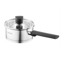 Ківш зі скляною кришкою Ardesto Gemini Trento, 0.9л, нержавіюча сталь, бакеліт AR3609G Ківш зі скляною кришкою Ardesto Gemini Trento, 0.9л, нержавіюча сталь, бакеліт AR3609G