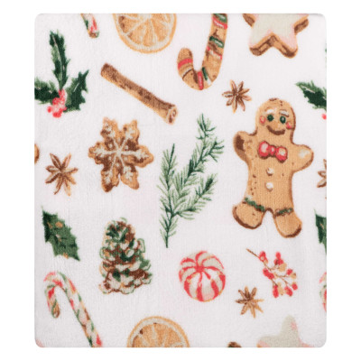 Плед ARDESTO Flannel 160х200см, 100% поліестер, імбирні пряники Плед ARDESTO Flannel 160х200см, 100% поліестер, імбирні пряники