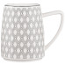 Чашка ARDESTO Lamberto, 360мл, порцеляна, біло-сірий
