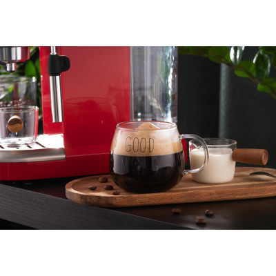 ARDESTO Набір чашок з ручками Good Morning, 430мл, 2шт, боросилікатне скло, прозорий ARDESTO Набір чашок з ручками Good Morning, 430мл, 2шт, боросилікатне скло, прозорий