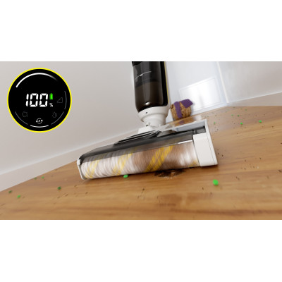 Пилосос Karcher безпровідний FCV 4, 180Вт, конт пил -0.45л, вода -0.75л, автон. робота до 45хв, вага-4.1кг, білий