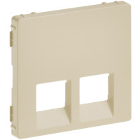 Лицьова панель подвійної розетки RJ11/RJ45 Legrand Valena LIFE, IN*MATIC, слонова кістка