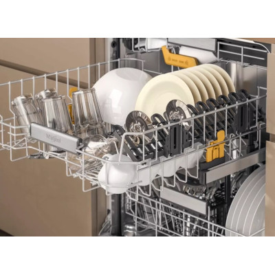 Whirlpool Посудомийна машина вбудовувана, 14компл., A+++, 60см, дисплей, 3й кошик, білий W8IHP42L