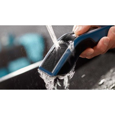 Машинка для стриження  Philips Series 5000, акум., роторний мотор, насадок-3, сталь, чорно-синій