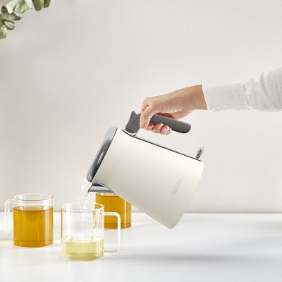 Електрочайник Tefal Collection 1.68л, Strix, нерж. сталь, бежевий