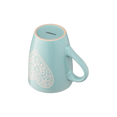 Чашка ARDESTO Heart, 330мл, кераміка, блакитний