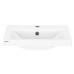 Раковина, умивальник ARDESTO Sati, штучний камінь, прямокут., з отвором для змішувача, з отвором для переливу, 595x450x158мм, накладний, білий