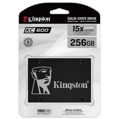 Накопичувач SSD 256GB Kingston KC600 2.5" SATAIII 3D TLC (SKC600/256G)