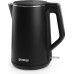 Gorenje Електрочайник, 1,5л, 2,200 Вт, корпус- нержав., Strix, матовий, чорний