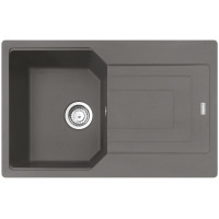 Мийка кухонна Franke Urban, фраграніт, прямокутник, з крилом, 780х500х220мм, чаша - 1, врізна, оборотна, UBG 611-78, сірий камінь