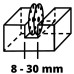 Штоборез Einhell TE-MA 1500 диск 125мм 1500Вт паз 8-30мм глубина паза 5-30мм 8500об/мин 4.8кг 4350735