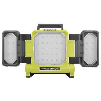 Прожектор гібридний панельний Ryobi ONE+ RLPH18-0 18В/220В Hybrid 3 LED панелі 3000лм 3 режими яскравості без АКБ та ЗП Прожектор гібридний панельний Ryobi ONE+ RLPH18-0 18В/220В Hybrid 3 LED панелі 3000лм 3 режими яскравості без АКБ та ЗП