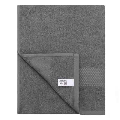 Рушник махровий ARDESTO Essence 50х90см, 100% бавовна, сірий темний