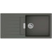 Мийка кухонна Hansgrohe S52, граніт, прямокутник, з крилом, 980х480х190мм, чаша - 1, врізна, S52-F480, сірий камінь