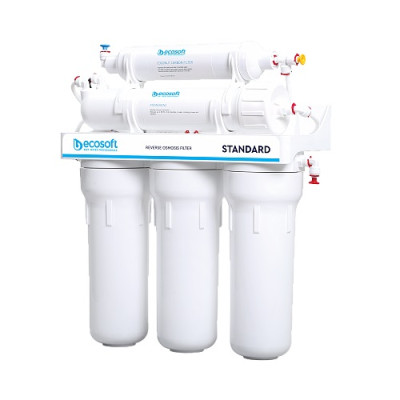 Фільтр зворотного осмосу Ecosoft Standard 5-50, мембрана 50gpd, кран капля Фільтр зворотного осмосу Ecosoft Standard 5-50, мембрана 50gpd, кран капля