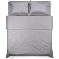 Простирадло на резинці ARDESTO Mix&Match, 180х200+30см, 100% бавовна, сатин, сірий