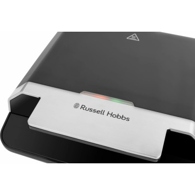 Russell Hobbs Сендвічмейкер, 750Вт, 1 пластина-сендвіч, корпус-пластик, чорний