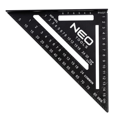 Neo Tools Кутник, 18.3x18.3x2.2см, алюміній Neo Tools Кутник, 18.3x18.3x2.2см, алюміній