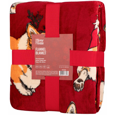 Плед ARDESTO Flannel 160х200см, 100% поліестер, різдвяні коргі Плед ARDESTO Flannel 160х200см, 100% поліестер, різдвяні коргі