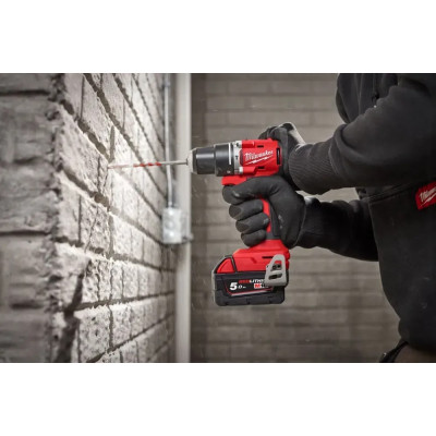 Шурупокрут-дриль акумуляторний Milwaukee M18 BLPDRC-502C 18В 2х5А·год М12-М18 60Нм 0·1700об/хв 1.5кг