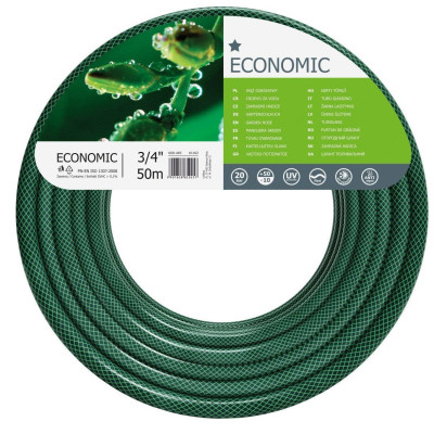 Шланг садовый Cellfast ECONOMIC, 3/4", 50м, 3 слоя, до 20 Бар, -10...+50°C (10-022) Шланг садовый Cellfast ECONOMIC, 3/4", 50м, 3 слоя, до 20 Бар, -10...+50°C (10-022)