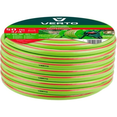 Шланг садовый Verto Professional, 3/4", 50м, 3 слоя, до 25бар, -10…+45°C (15G825) Шланг садовый Verto Professional, 3/4", 50м, 3 слоя, до 25бар, -10…+45°C (15G825)