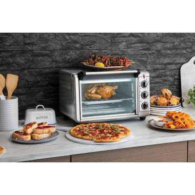 Піч електрична Russell Hobbs Air Fry Mini Oven, 12.6л, 1500Вт, механіч., гриль, конвенція, сіра Піч електрична Russell Hobbs Air Fry Mini Oven, 12.6л, 1500Вт, механіч., гриль, конвенція, сіра