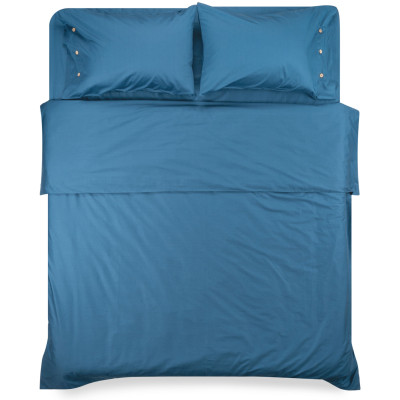 Простирадло ARDESTO Mix&Match, 240х260см, 100% бавовна, сатин, синій