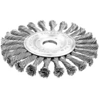 Щітка дискова Tolsen Профі, переплетений дріт 0.5мм, 150мм, посадковий розмір 22.2мм Щітка дискова Tolsen Профі, переплетений дріт 0.5мм, 150мм, посадковий розмір 22.2мм