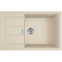 Мийка кухонна Franke Sirius 2 тектонайт, прямокут., з крилом, 780х500х200мм, чаша - 1, врізна, бежевий