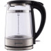 Gorenje Електрочайник 1.7л, 2,200 Вт, strix контроль, скло, чорний