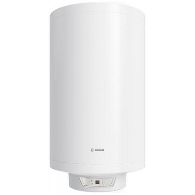 Водонагрівач електр. BOSCH круглий Tronic 8000T, 50л, 1,6кВт, сухий тен, ун. монтаж, електр. кер-ння, C, білий