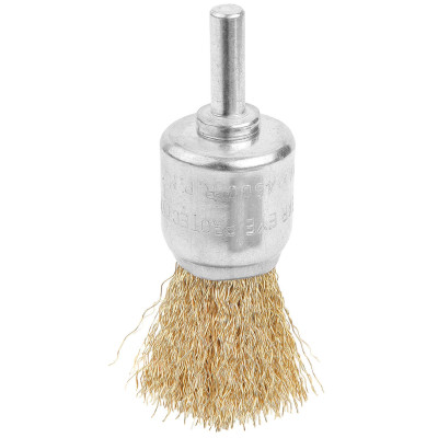 Щітка чашкова Tolsen Профі, торцева, рифлений дріт 0.3мм, 24мм, з хвостовиком 6.35мм(1/4