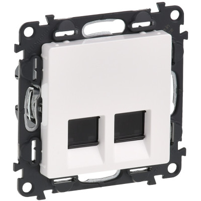 Розетка подвійна RJ45 кат. 5е UTP Legrand Valena LIFE, білий