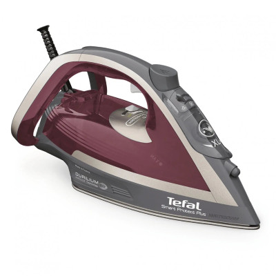 Праска Tefal Smart Protect Plus, 2800Вт, 270мл, паровий удар -260гр, постійна пара - 40гр, керам. підошва, сіро-бордовий Праска Tefal Smart Protect Plus, 2800Вт, 270мл, паровий удар -260гр, постійна пара - 40гр, керам. підошва, сіро-бордовий
