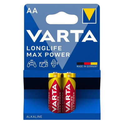 Батарейка Varta Longlife Max Power лужна AA блістер, 2 шт