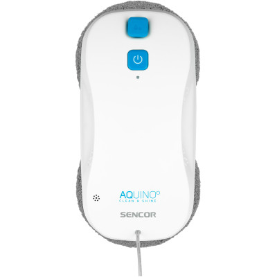 Робот-пилосос для вікон Sencor, 3000Па, вода -0.06л, вологе прибирання, від мережі, білий