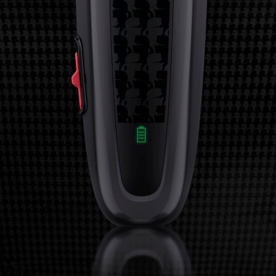 Машинка для стрижки Rowenta Karl Lagerfeld Perfect Line, мережа+акум., роторний мотор, насадок-6, сталь, чорний