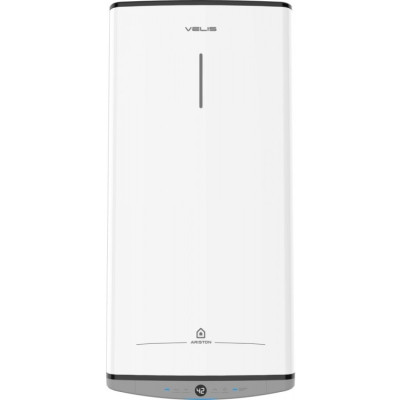 Водонагрівач електричний Ariston VELIS DUNE 100 EU плаский, слім, 100л, 2*1,5 кВт, емал. нагр. ел, ун. монтаж, ел. кер-ня, B, Італія, білий