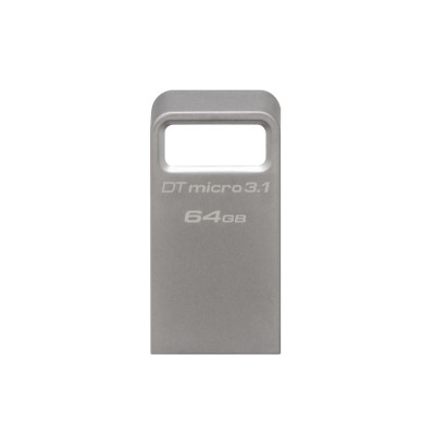 Kingston Накопичувач 64GB USB 3.2 Gen1 DT Micro R200MB/s Metal