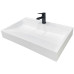 Раковина, умивальник Adamant VISION, штучний камінь, прямокут., з отвором для змішувача, без переливу, 700х455х110мм, накладний, білий