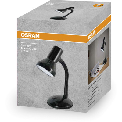 LEDVANCE Лампа настільна Panan CLASSIC DISK E27 чорна