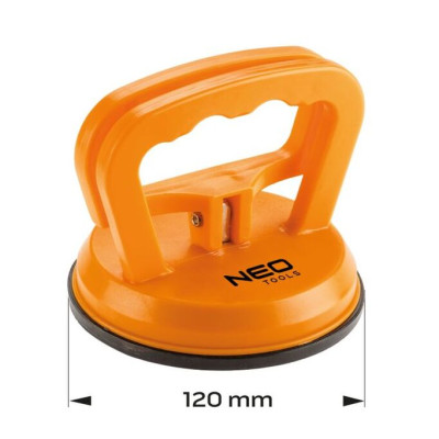 Neo Tools Присоска вакуумна, одинарна, пластиковий корпус, діаметр 120мм, 40кг Neo Tools Присоска вакуумна, одинарна, пластиковий корпус, діаметр 120мм, 40кг