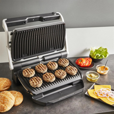 Tefal Гриль прижимний OptiGrill+ XL 2000Вт, темп. режимів-4, з`ємні пластини, алюміній, метал