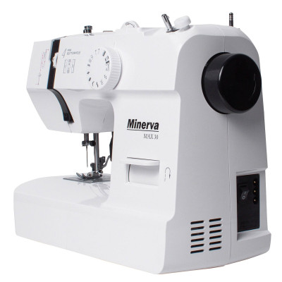 Швейна машина МINERVA Max30, електромех., 71 Вт, 13 швейних операцій, петля напівавтомат, білий