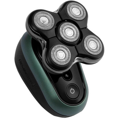 Бритва електр. для голови Remington роторна Ultimate Series RX7,  бритв.головок-5, Li-Ion, сух.+волог., тример, чорно-зелений